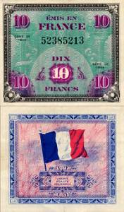 *10 Frankov Francúzsko 1944, P116a F - Kliknutím na obrázok zatvorte -
